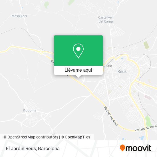 Mapa El Jardín Reus