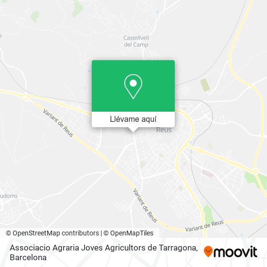 Mapa Associacio Agraria Joves Agricultors de Tarragona