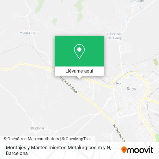 Mapa Montajes y Mantenimientos Metalurgicos m y N