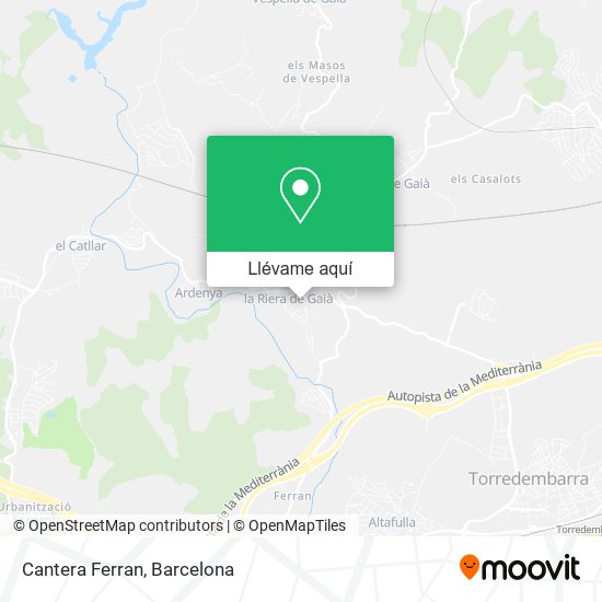 Mapa Cantera Ferran
