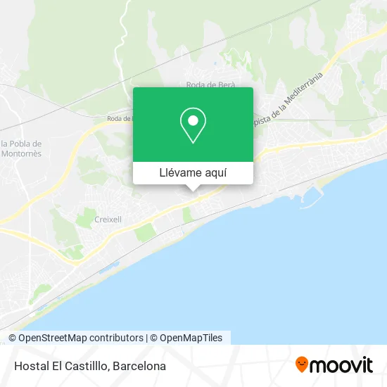 Mapa Hostal El Castilllo