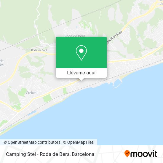 Mapa Camping Stel - Roda de Bera