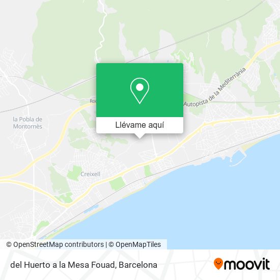 Mapa del Huerto a la Mesa Fouad