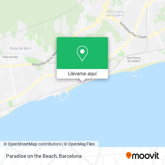 Mapa Paradise on the Beach