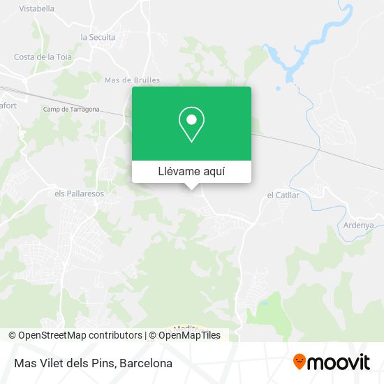 Mapa Mas Vilet dels Pins