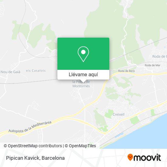Mapa Pipican Kavick