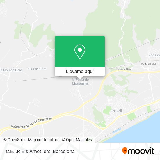Mapa C.E.I.P. Els Ametllers