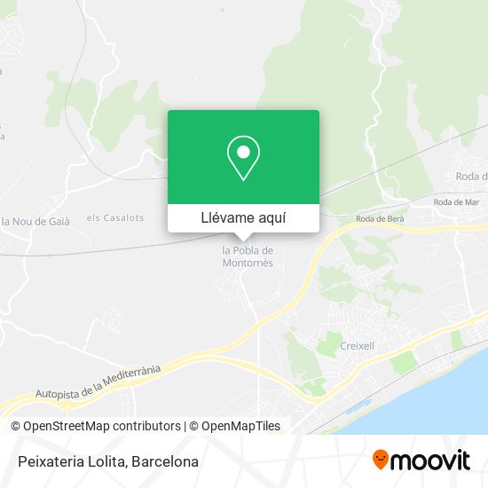 Mapa Peixateria Lolita