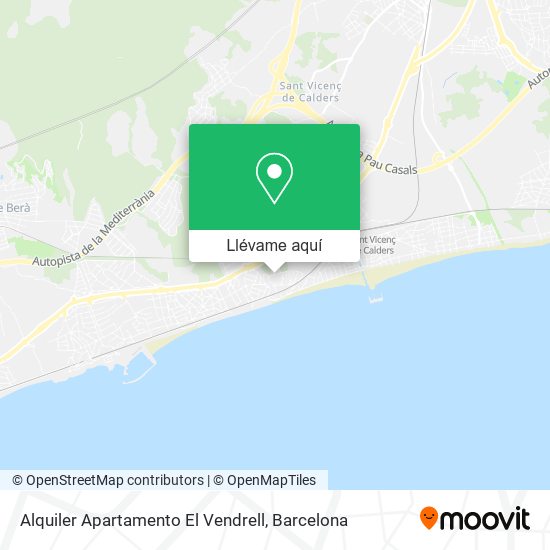 Mapa Alquiler Apartamento El Vendrell