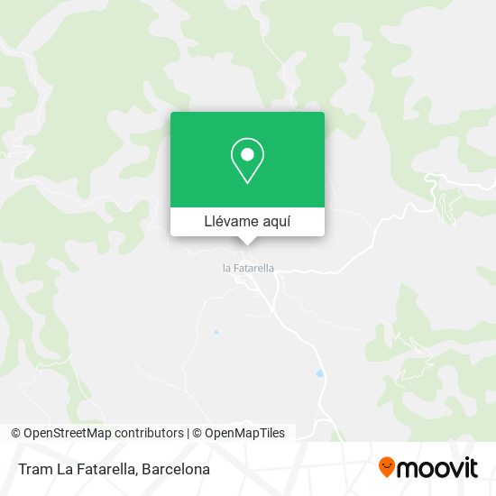 Mapa Tram La Fatarella