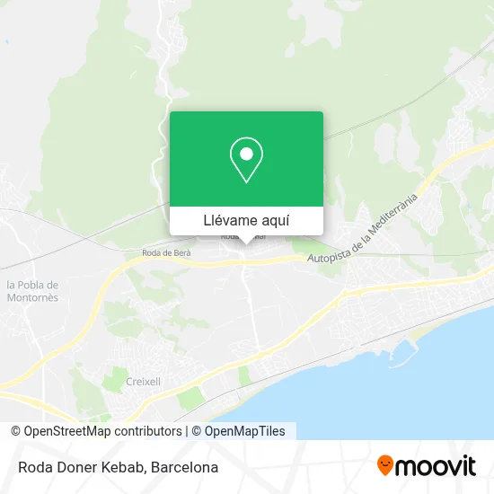 Mapa Roda Doner Kebab