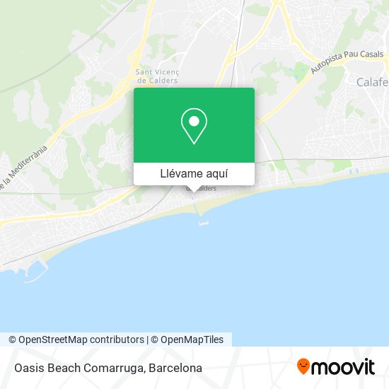 Mapa Oasis Beach Comarruga