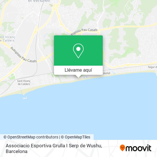 Mapa Associacio Esportiva Grulla I Serp de Wushu