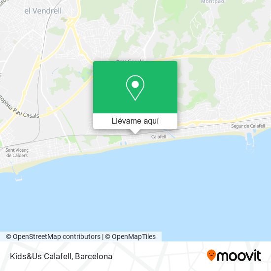 Mapa Kids&Us Calafell