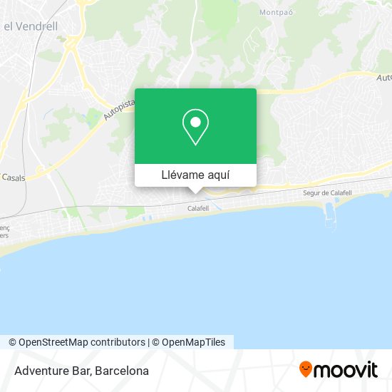 Mapa Adventure Bar
