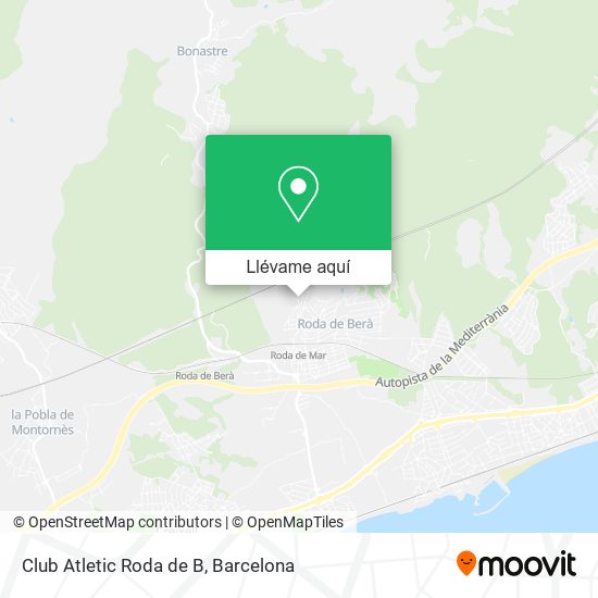 Mapa Club Atletic Roda de B