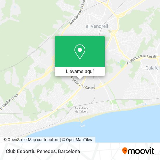 Mapa Club Esportiu Penedes