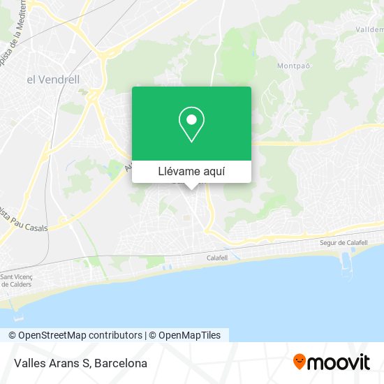 Mapa Valles Arans S
