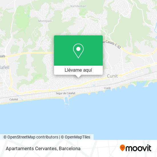 Mapa Apartaments Cervantes