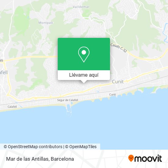 Mapa Mar de las Antillas