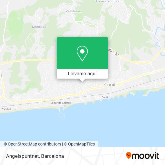 Mapa Angelspuntnet