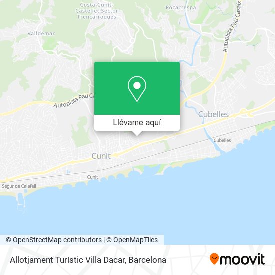 Mapa Allotjament Turístic Villa Dacar