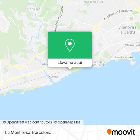 Mapa La Mentirosa