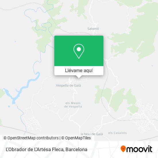 Mapa L'Obrador de L'Artésa Fleca