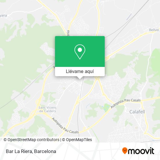 Mapa Bar La Riera