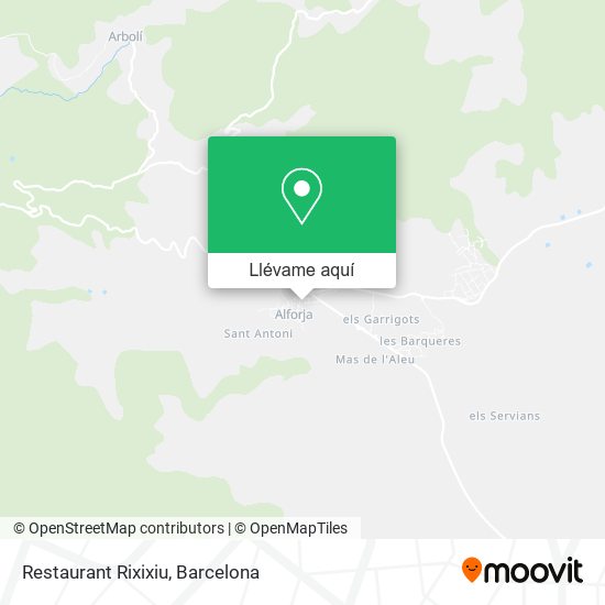 Mapa Restaurant Rixixiu
