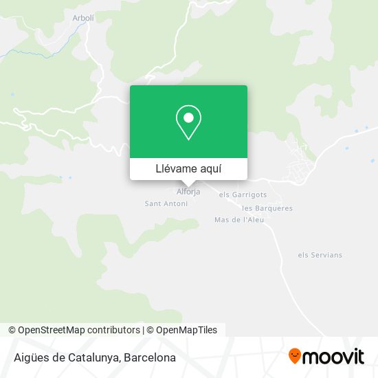 Mapa Aigües de Catalunya