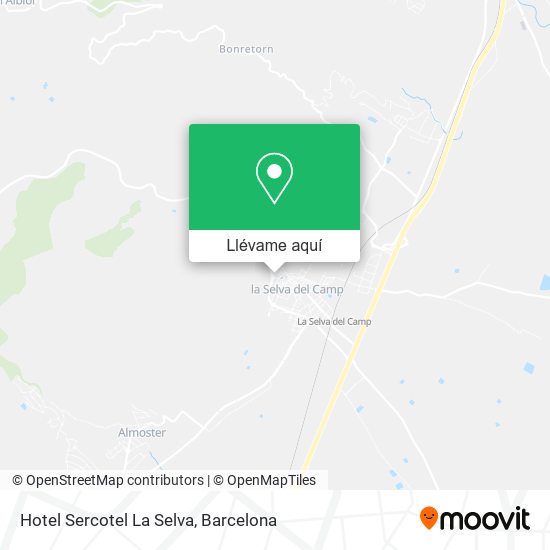 Mapa Hotel Sercotel La Selva