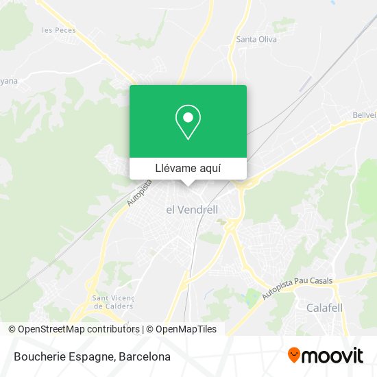 Mapa Boucherie Espagne