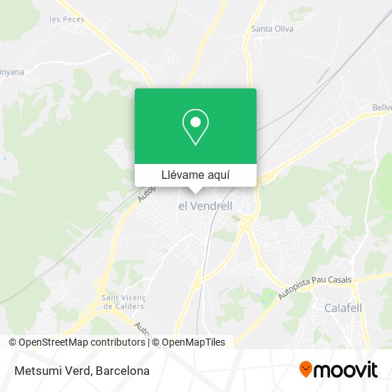 Mapa Metsumi Verd