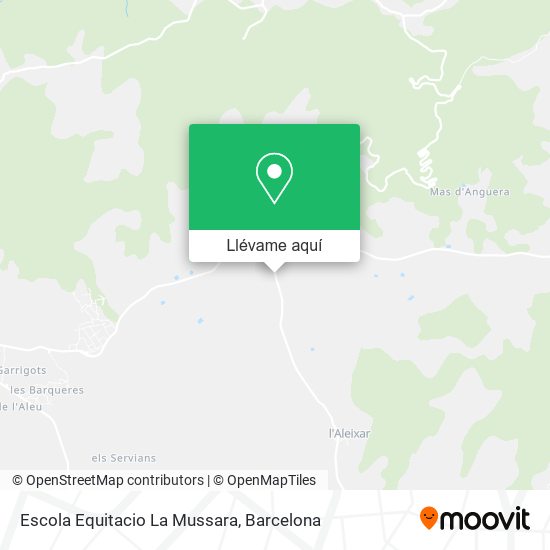 Mapa Escola Equitacio La Mussara