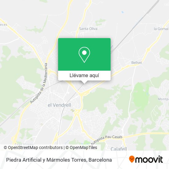 Mapa Piedra Artificial y Mármoles Torres