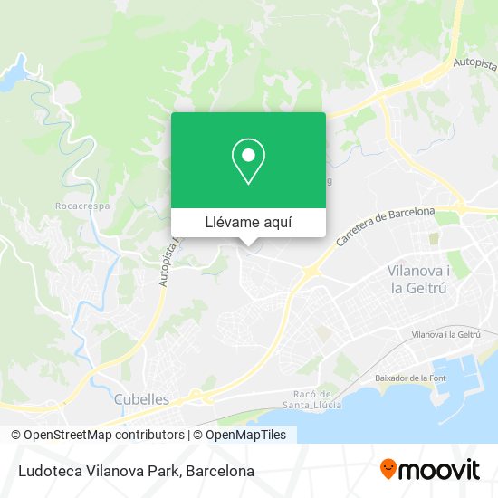 Mapa Ludoteca Vilanova Park
