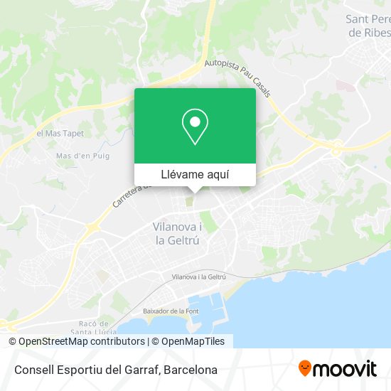 Mapa Consell Esportiu del Garraf