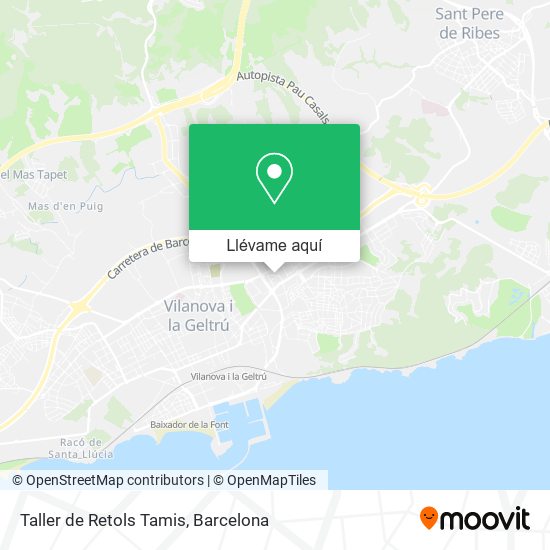 Mapa Taller de Retols Tamis