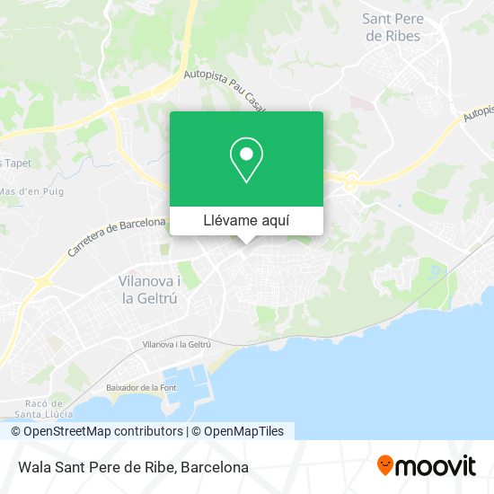 Mapa Wala Sant Pere de Ribe