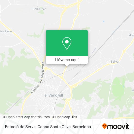 Mapa Estació de Servei Cepsa Santa Oliva