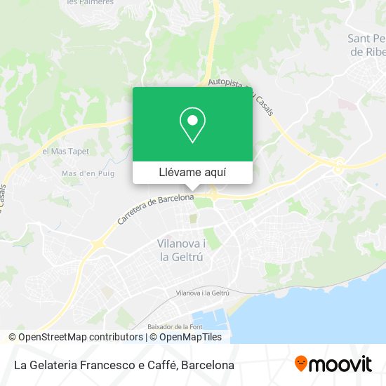 Mapa La Gelateria Francesco e Caffé