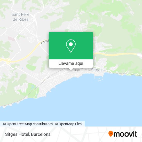 Mapa Sitges Hotel