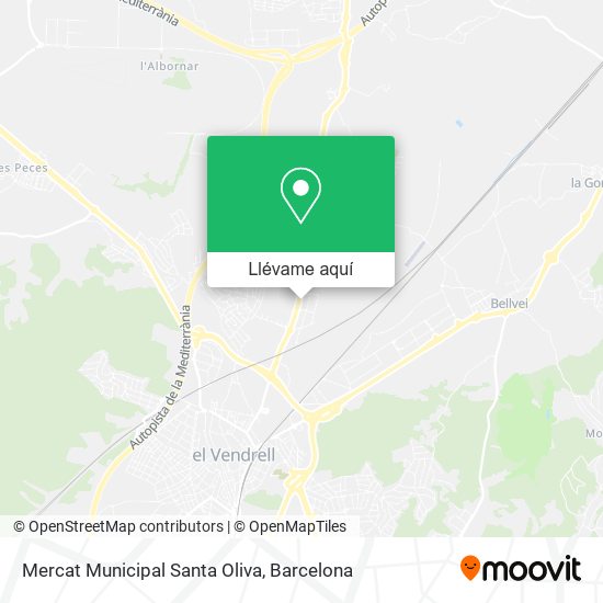 Mapa Mercat Municipal Santa Oliva