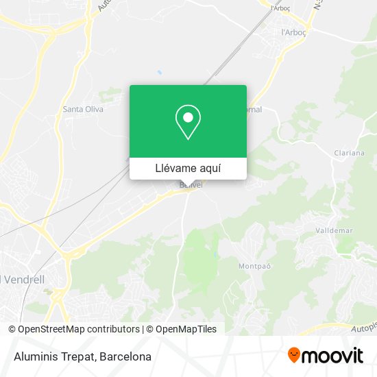 Mapa Aluminis Trepat