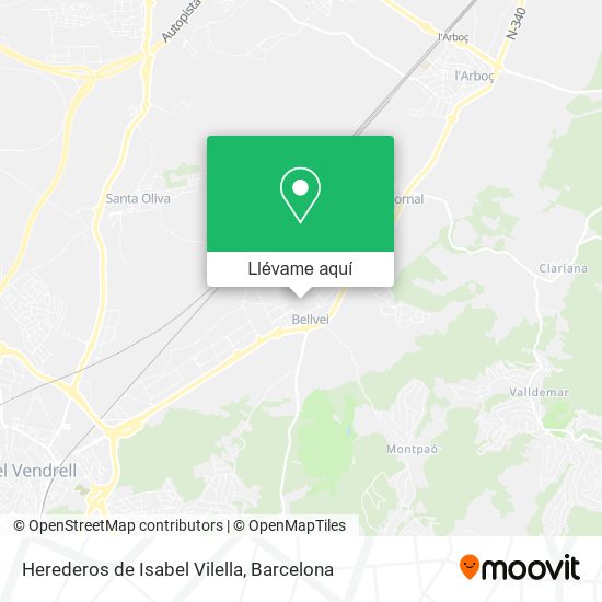 Mapa Herederos de Isabel Vilella