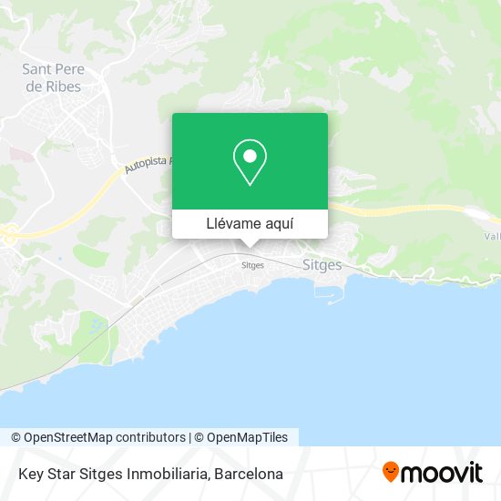 Mapa Key Star Sitges Inmobiliaria