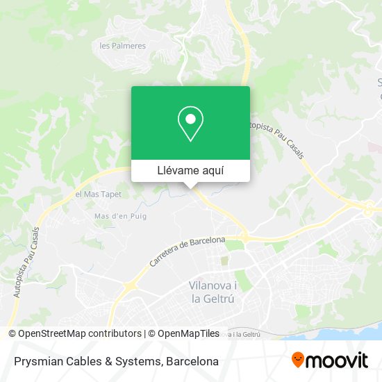 Mapa Prysmian Cables & Systems