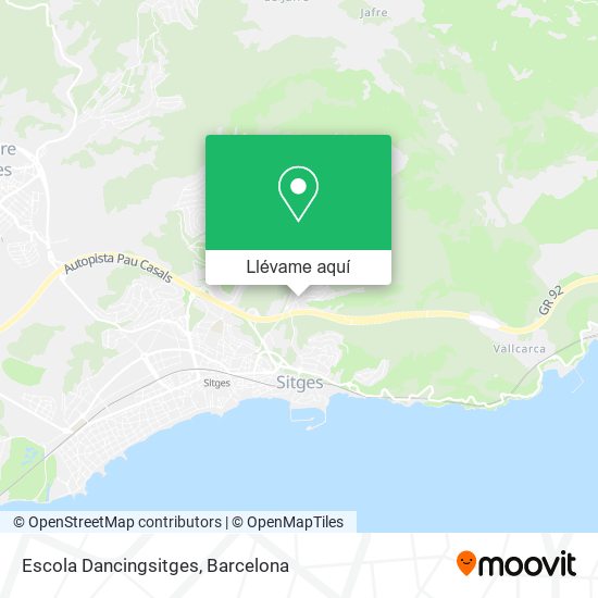 Mapa Escola Dancingsitges
