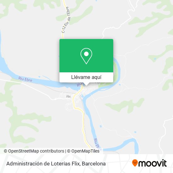 Mapa Administración de Loterías Flix